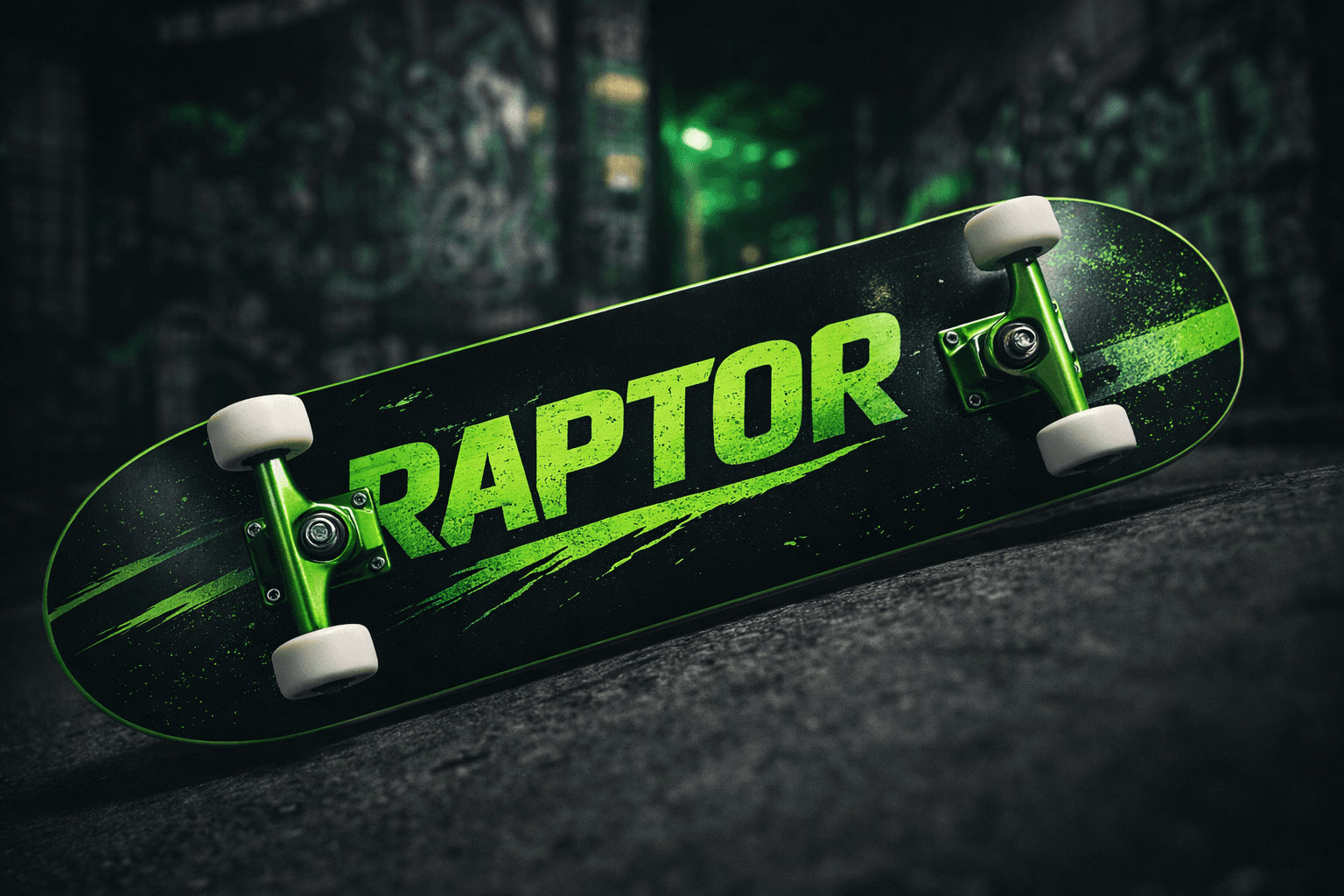 Close-up of the new Scaters skateboard