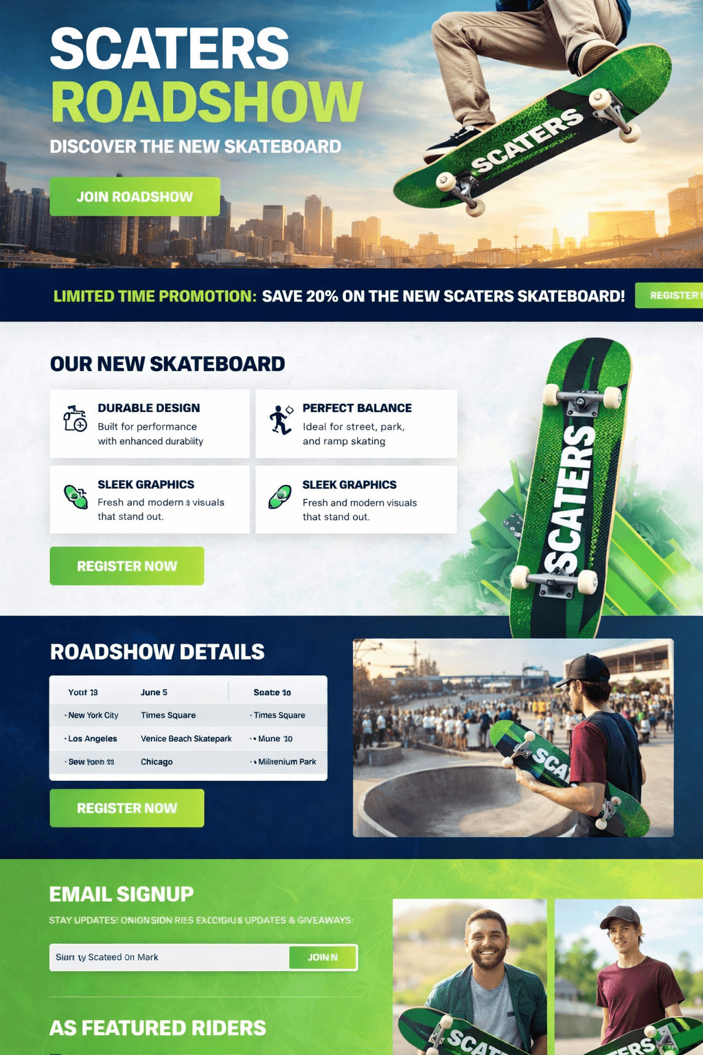 Skatepark crowd at a roadshow